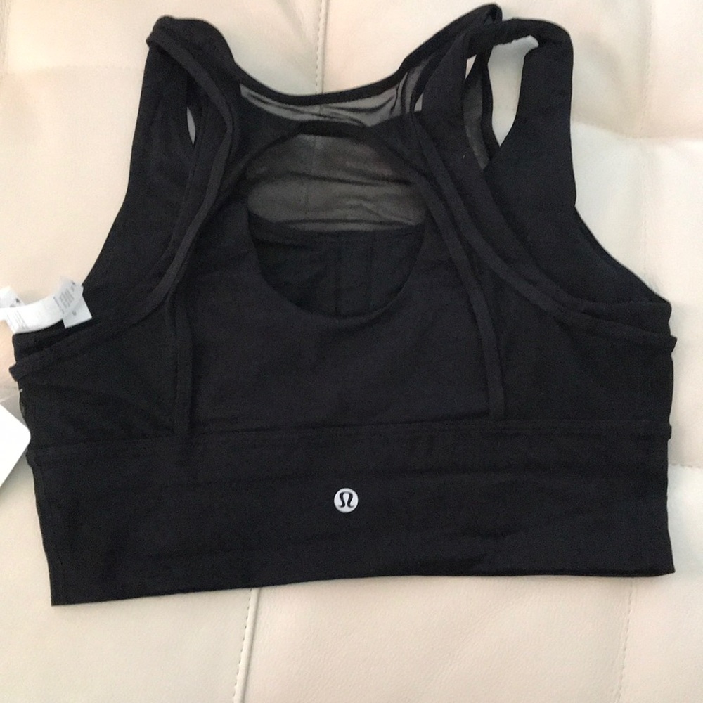 NWT BLK BLACK LULULEMON DOUBLE TAP BRA - - Size 8 - Picture 6 of 8